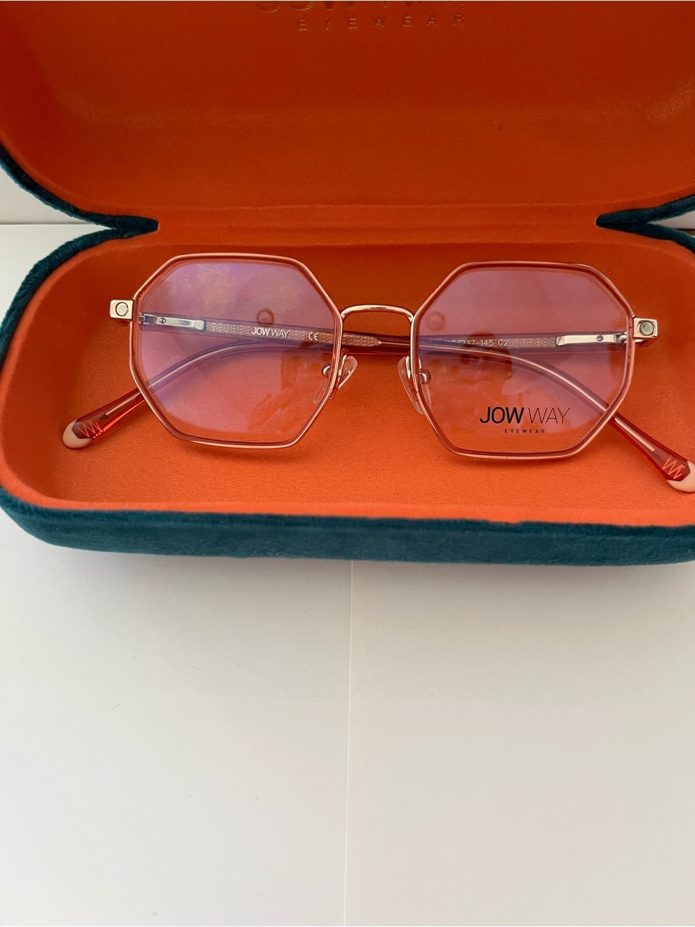 Jow Way Women's Pink Octagon Sunglasses - Trendy Eyewear